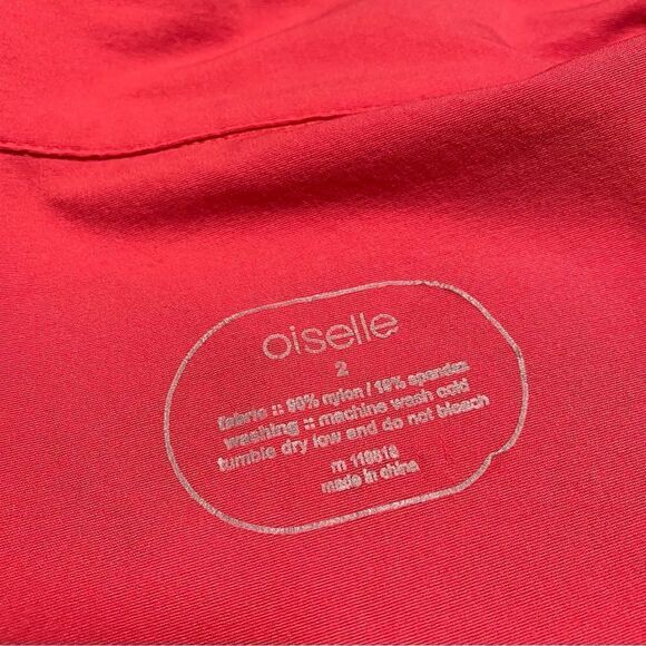 Oiselle Tracker Moto Jacket size 2 red coral - Picture 9 of 12